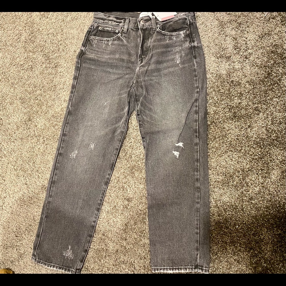 NWT $118 down to $15!! Pistola Distressed Black Denim Size 29
